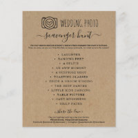 Wedding Photo Scavenger Hunt I Spy Game Kraft Flye