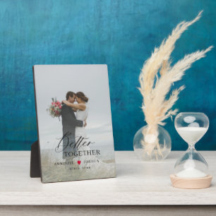 Wedding photo script overlay personalized plaque