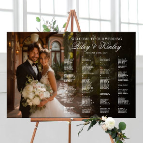 Wedding photo seating chart alphabetical