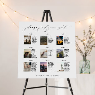 Wedding Photo Seating Chart   Find Your Seat Foam Board