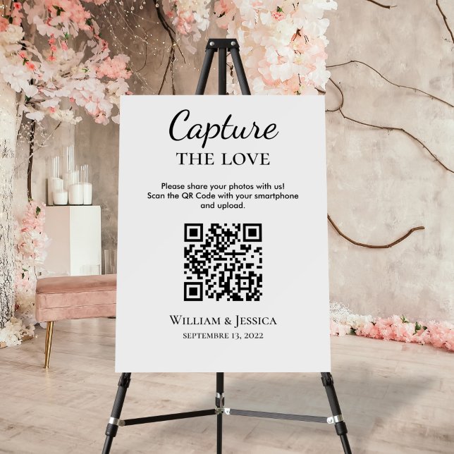 Wedding Photo Sharing With QR Code Foam Board (Creator Uploaded)