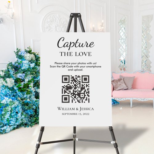 Wedding Photo Sharing With QR Code Foam Board