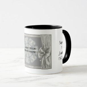 Wedding Photo Silver Personalized Mug