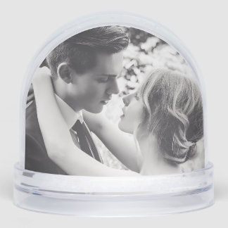 WEDDING PHOTO SNOW GLOBE