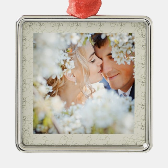 Wedding Photo - SRF Metal Ornament (Front)