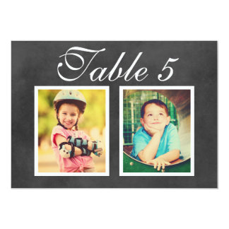 Wedding Photo Table Number | Black Chalkboard