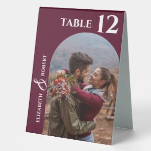 Wedding Photo Table Number  Tent