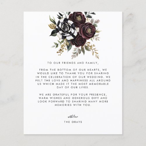 Wedding Photo Thank You Card