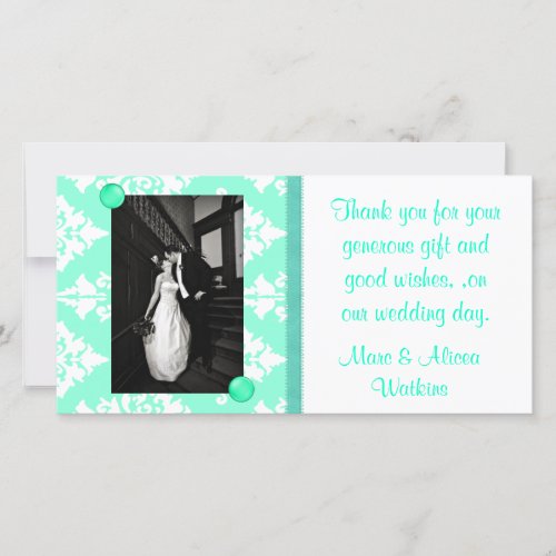 Wedding Photo Thank You Card