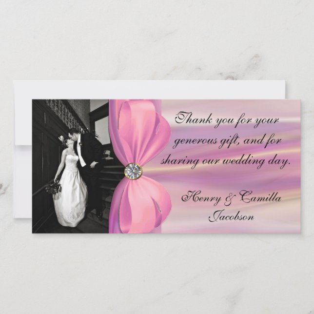 Wedding Photo Thank You Card (Front)