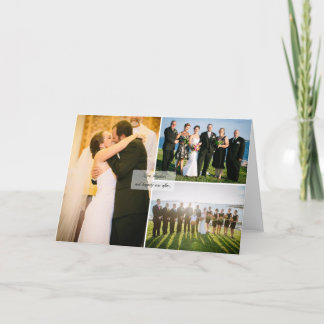 Wedding Photo Thank You Card