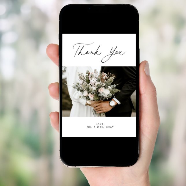 Wedding Photo Thank You Card (Front Digital)