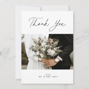 Wedding Photo Thank You Card