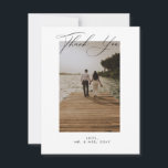 Wedding Photo Thank You Card<br><div class="desc">This timeless,  romantic design features a  modern script paired with bold text. Please contact me if you need help with this design.</div>