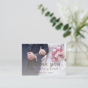 Wedding Photo Thank you Card