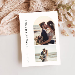 Wedding Photo Thank You Card   Boho Arch Photo 