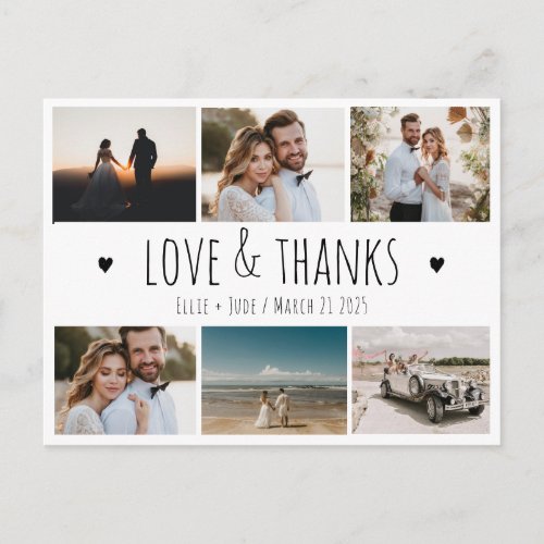 Wedding Photo Thank You Card Multi photo