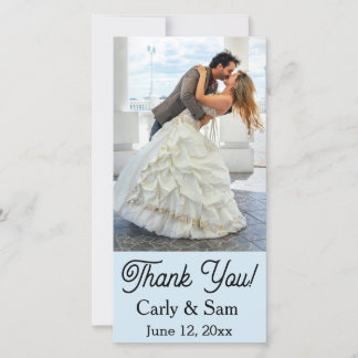 Wedding photo thank you cards
