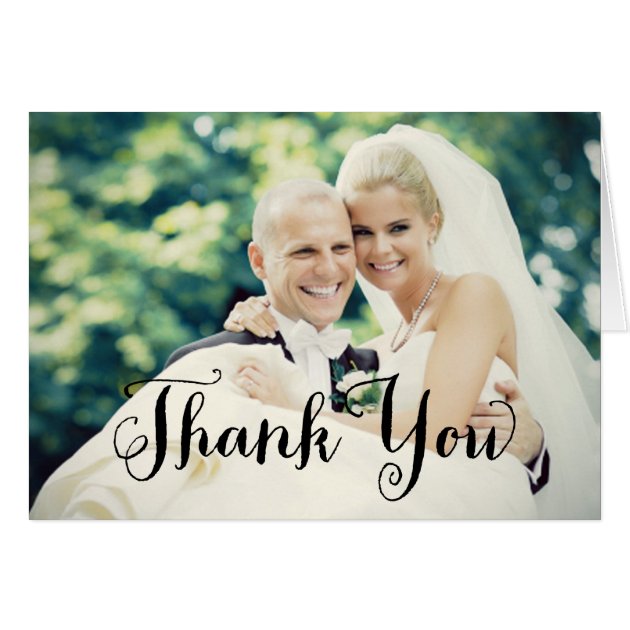 Wedding Photo Thank You | Folded Style Card