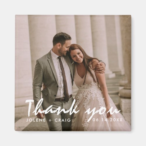 Wedding Photo Thank You Magnet