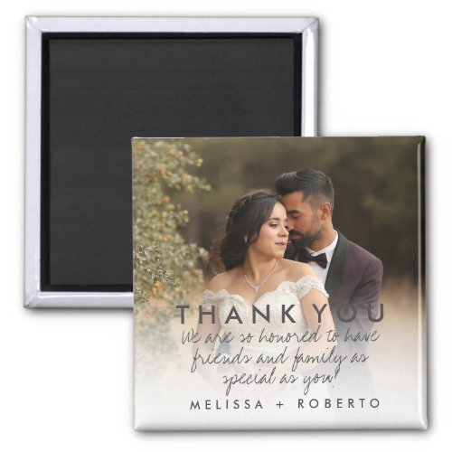 Wedding Photo Thank You Message Magnet