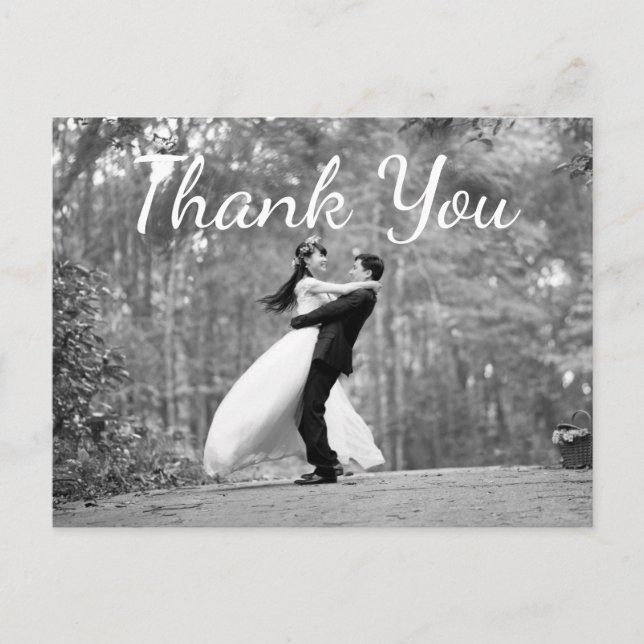 Wedding Photo Thank You Note Cards (Front)
