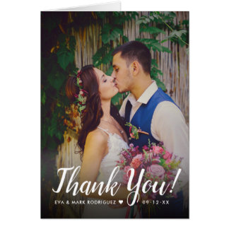 Wedding Photo Thank You Note | Folded Style