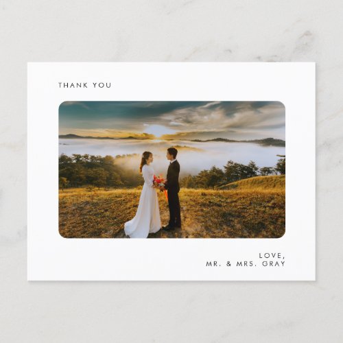 Wedding Photo Thank You Post Card