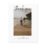 Wedding Photo Thank You Post Card Wedding Photo Thank You Post Card