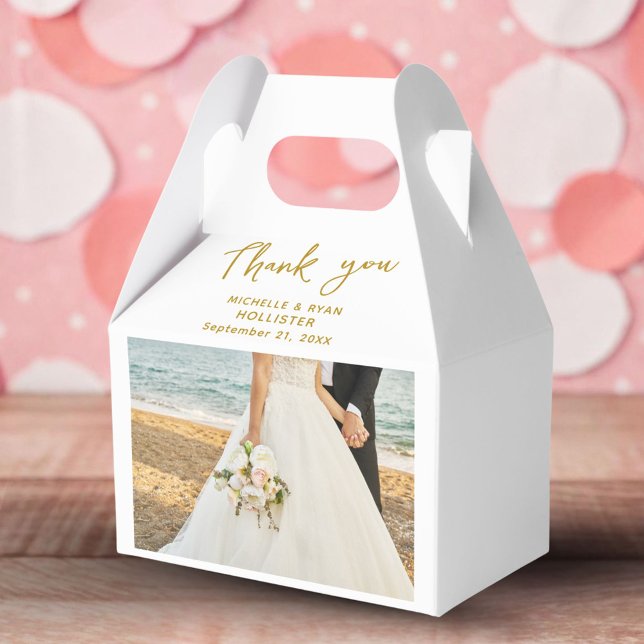 Wedding Photo Thank you Script Favor Box (Creator Uploaded)