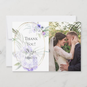 Wedding Photo Thank You     Violet Anemone Floral
