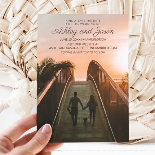 Wedding Photo Vertical Website  Save The Date