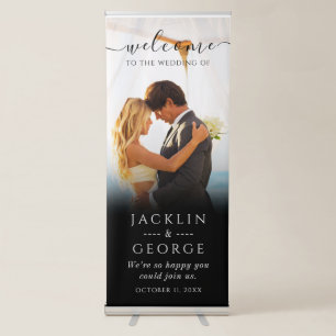 Wedding Photo Welcome Retractable Banner