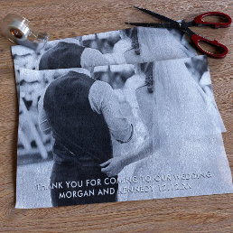 Wedding Photo with Message Tissue Paper
