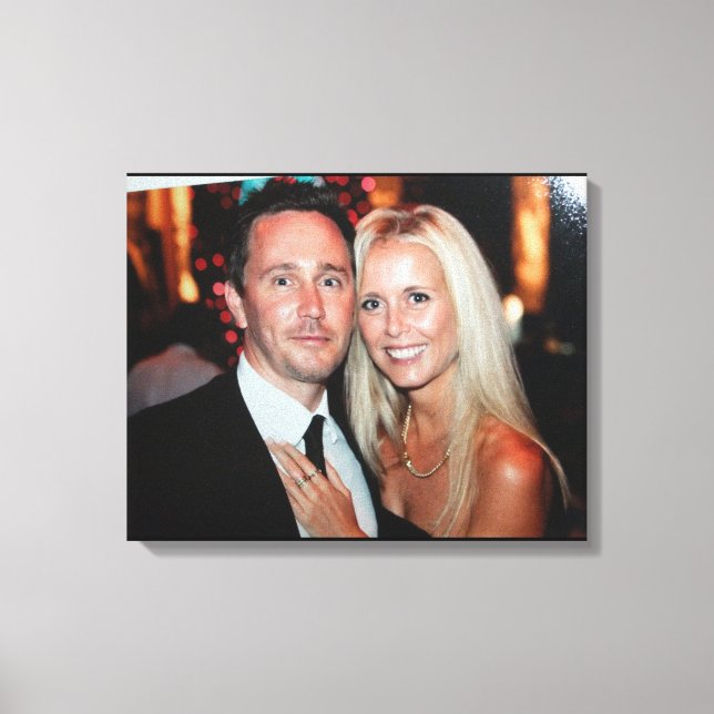 Wedding Photo Wrapped Canvas (Front)