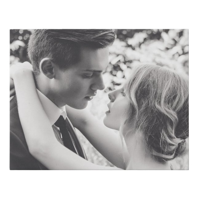 WEDDING PHOTO WRAPPED CUSTOM Canvas Print  (Front)