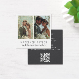 Wedding Photographer 2 Photo Personalized QR Code