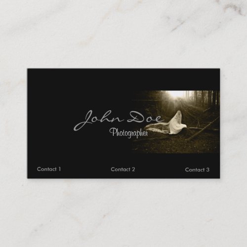 Wedding Photographer Bridal Business card