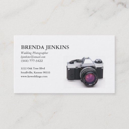 Customizable Wedding Photographer Business Card... - Customized