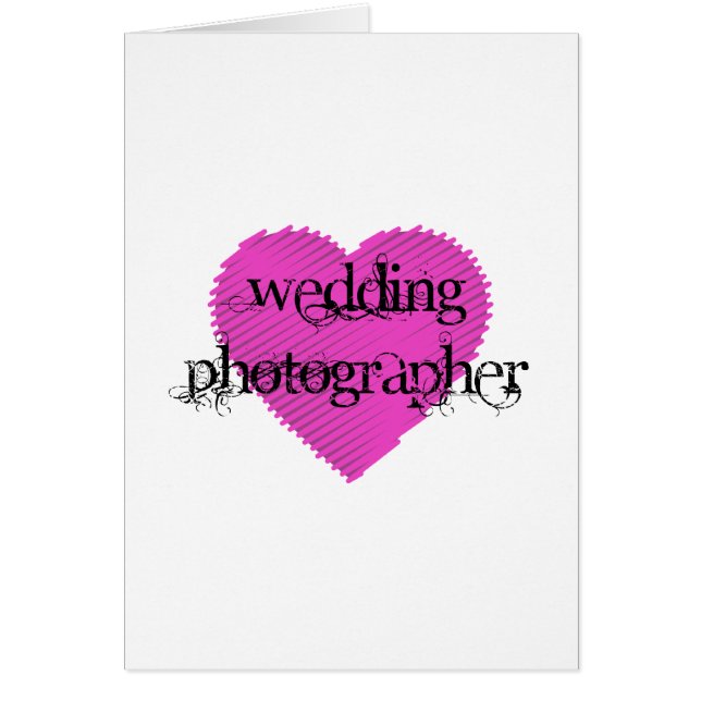 Wedding Photographer Cards (Front)