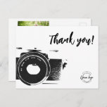 Wedding Photographer Custom logo Photo Postcard<br><div class="desc">Introducing the Wedding Photographer Custom Logo Photo Postcard! Show your appreciation to your valued clients and leave a lasting impression with this chic and modern thank you card. It's the perfect way to express gratitude for their trust in capturing their special wedding moments. A note of gratitude goes a long...</div>