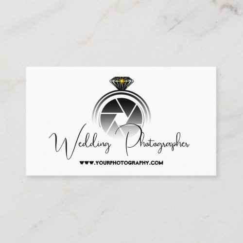 Wedding Photographer v2 with Camera Flash Business Card