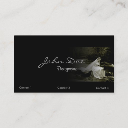 Customizable Wedding Photography Business card Template