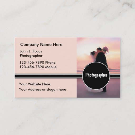 Customizable Wedding Photography Business Cards