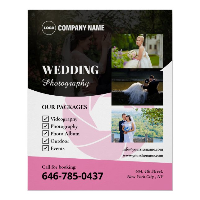 Wedding Photography Glossy Poster (Front)