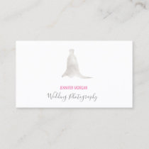 Wedding Photography Wedding Dress Elegant Business Card