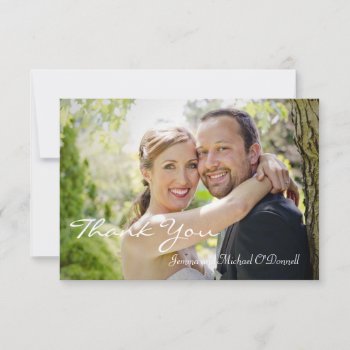 Wedding Photos Thank You 3.5 X 5 Card by Zigglets at Zazzle