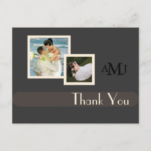 Wedding Photos Thank you postcards, plain Postcard