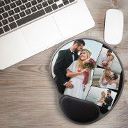 Wedding Picture 4 Photo Collage Gel Mouse Pad at Zazzle
