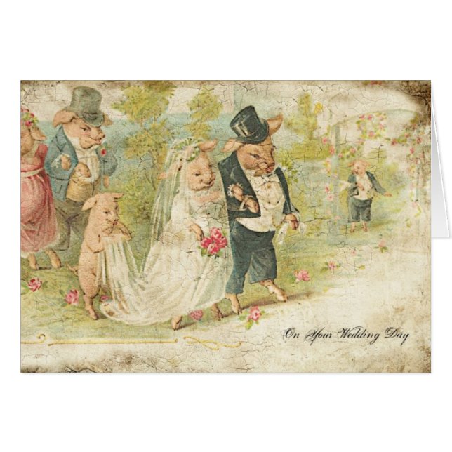 Wedding Pigs Cards (Front Horizontal)